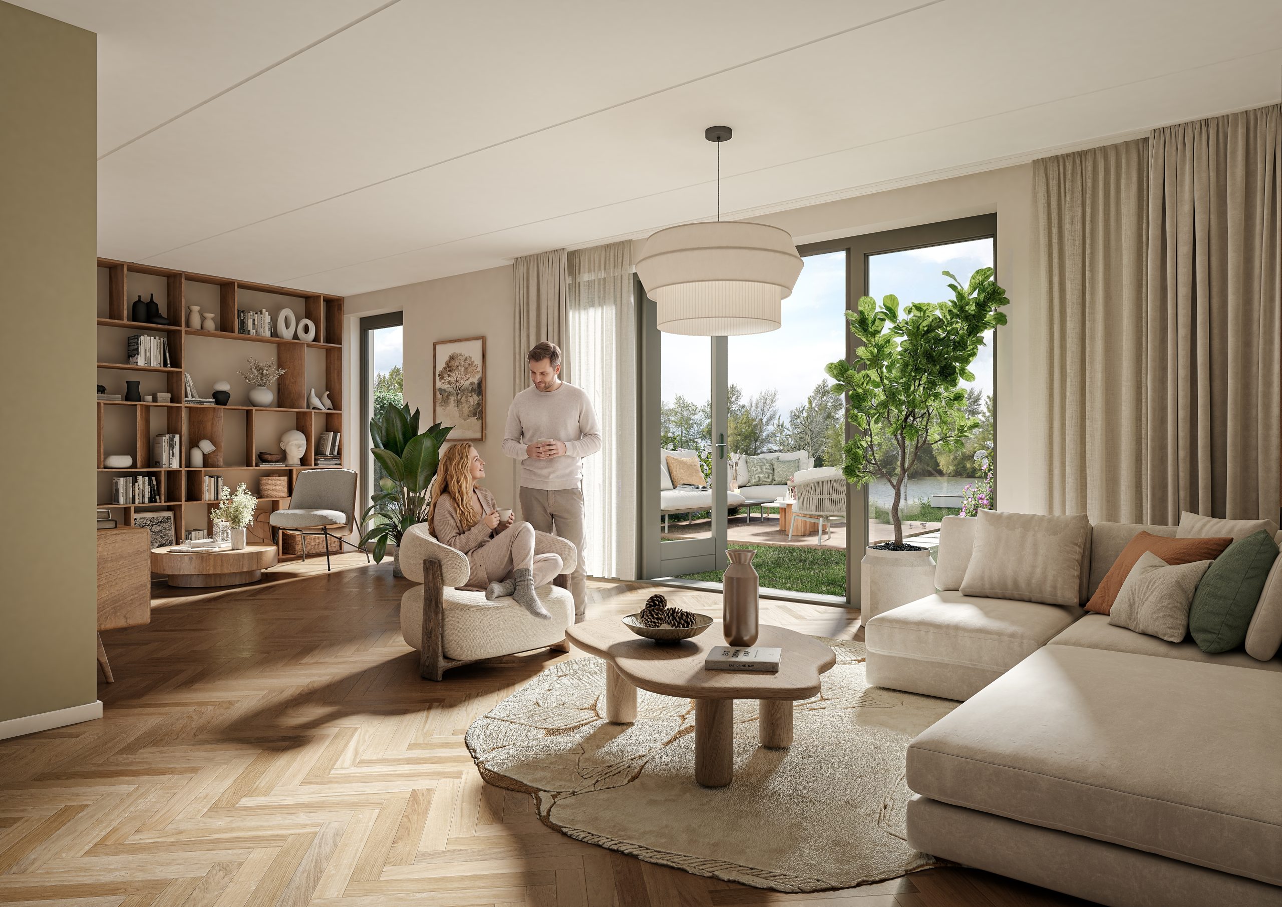 Interieurimpressie nieuwbouwwoning - Woonmodule