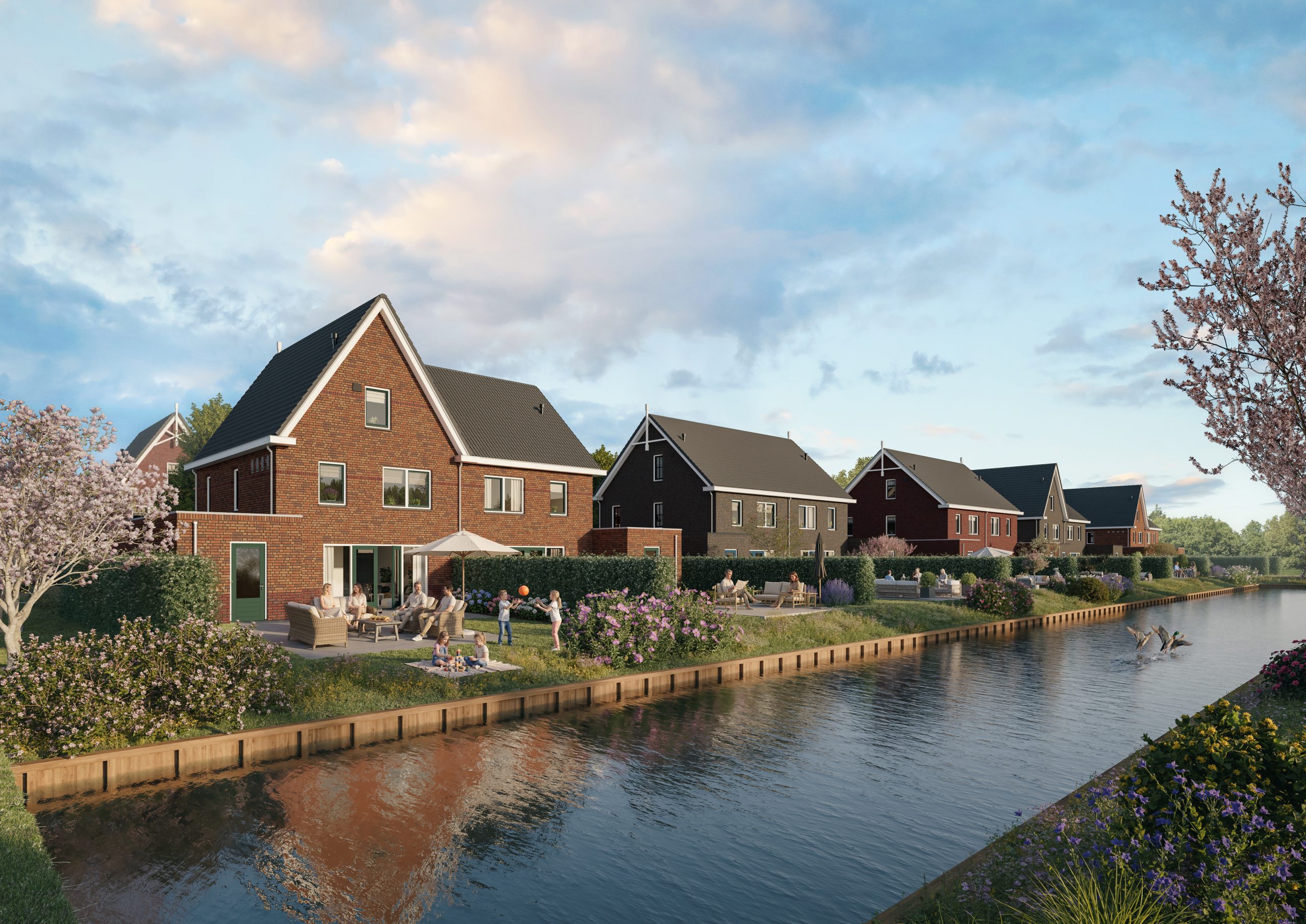 Artist impression gevelbeeld nieuwbouwblok - Woonmodule